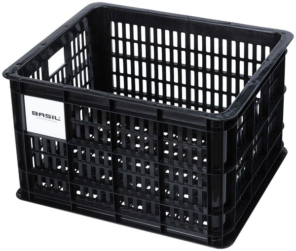 Basil Baskets and Accessories 29.5L / Black Basil Bicycle Crate Baskets