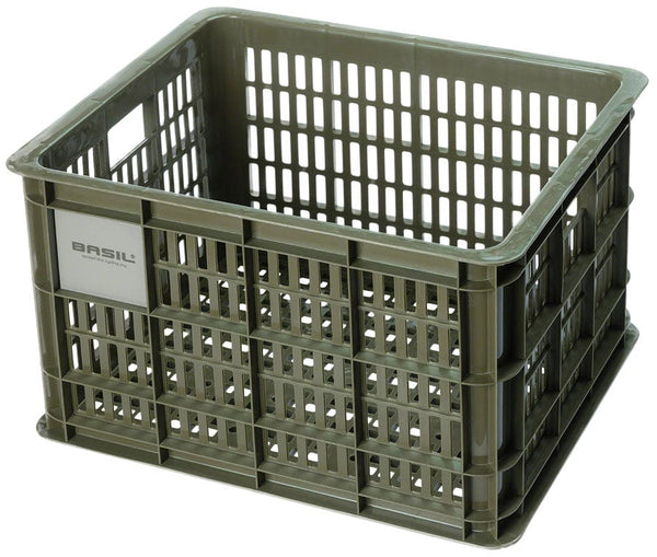 Basil Baskets and Accessories 29.5L / Moss Green Basil Bicycle Crate Baskets
