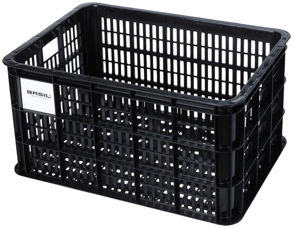 Basil Baskets and Accessories 40L / Black Basil Bicycle Crate Baskets