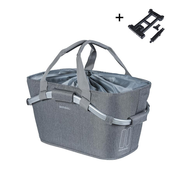 Basil Baskets and Accessories Basil 2Day Carry all Basket Rear Grey