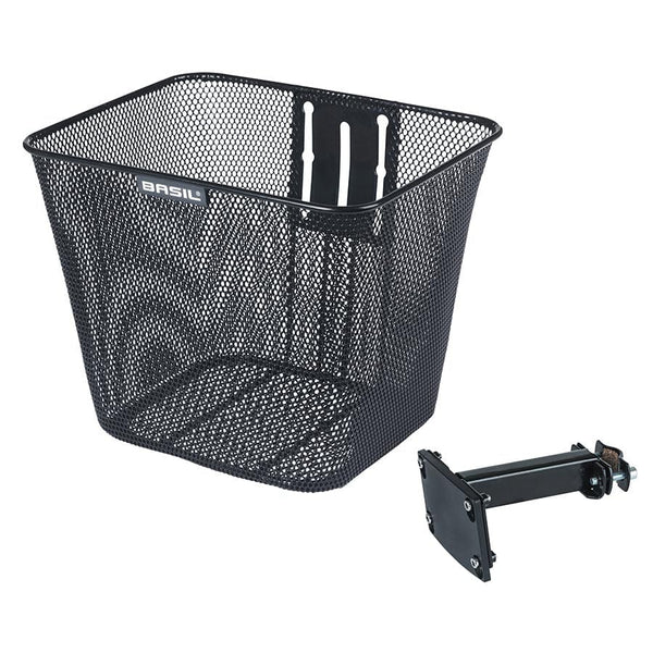 Basil Baskets and Accessories Basil Bilbao FM Basket Front Black