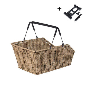 Basil Baskets and Accessories Basil Cento Rattan MIK Basket Rear Green