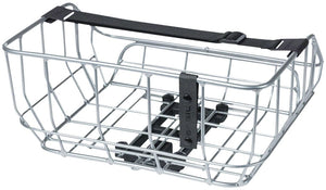 Basil Baskets and Accessories Silver Basil Portland Rear Basket - MIK Mount