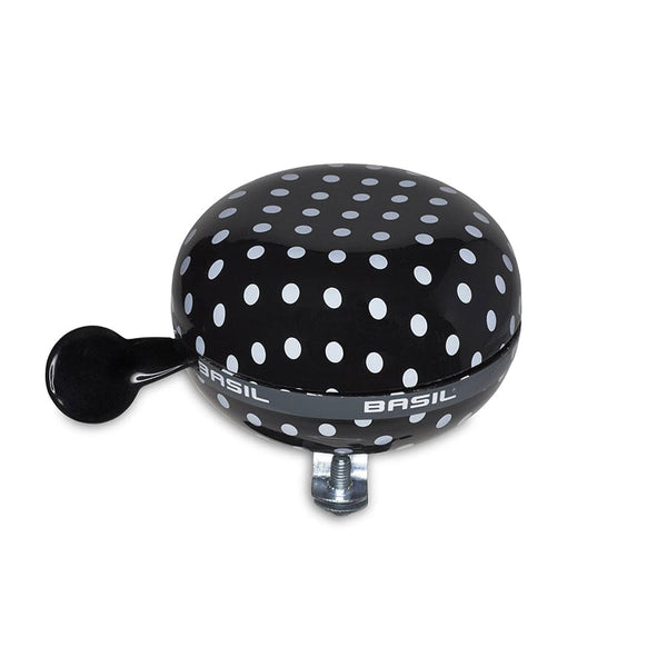 Basil Bells and Horns Black/White Dots Basil Polka Dot Bell 80mm