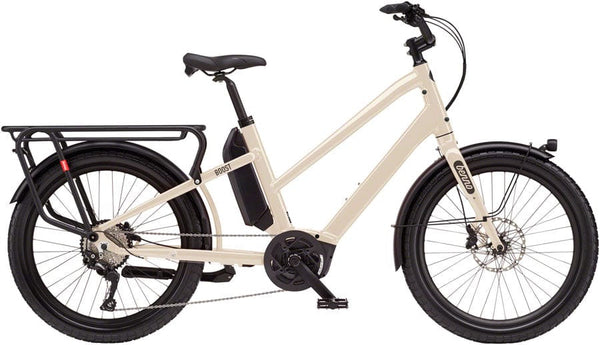 Benno Cargo Ebikes Benno Boost E Class 1 Etility Ebike - Bosch Performance Line 400Wh Step-Through Bone Gray One Size
