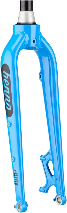Benno Cyclocross/Hybrid Fork Benno Boost Replacement Fork - Aluminum 2022+ Thru-Axle 24" Post Mount Machine Blue