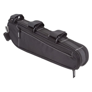 Bikase Bags Bikase Long John Frame Bag Velcro Straps 13.5x4x1.5` 70 c.i. Black
