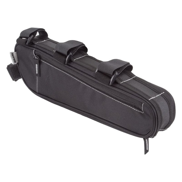 Bikase Bags Bikase Long John Frame Bag Velcro Straps 13.5x4x1.5` 70 c.i. Black