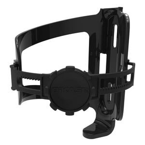 Bikase Hydration Bikase Sidewinder ABC Adjustable Drink Holder Universal Side Load Composite Black Adjustable Braze-on
