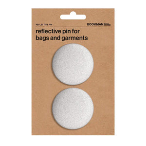 Bookman Visibility Reflective Pins Silver Pair