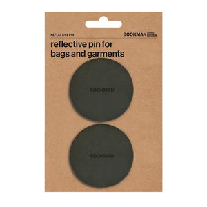 Bookman Safety Bookman Visibility Reflective Pins Black Pair