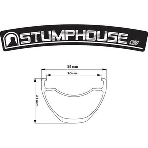 Boyd Cycling Rims Boyd Stumphouse 27.5" Rim 32h Black