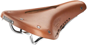 Brooks Saddles Brooks B17 Carved Saddle - Steel Honey