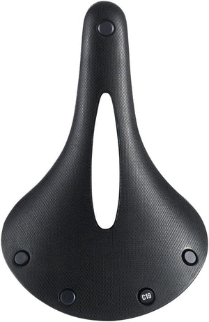 Brooks Saddles Carved / Yes Brooks C19 All Weather Saddle - Steel, Black, Men's