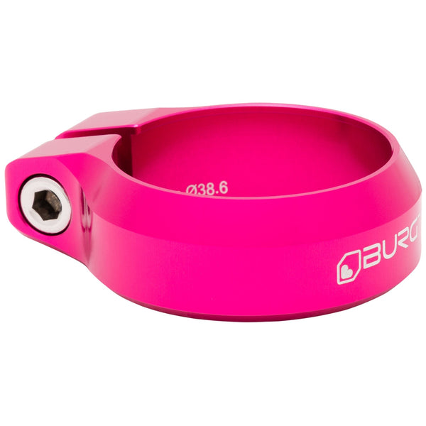 Burgtec Binders - Bolt-on Burgtec Seat Clamp 38.6mm Toxic Barbie Pink