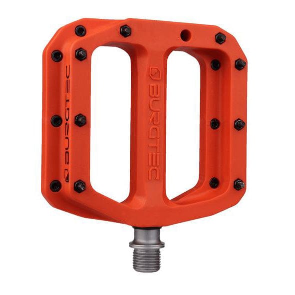 Burgtec Pedals Iron Bro Orange Burgtec MK4 Composite Flat Pedals