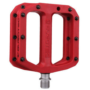 Burgtec Pedals Race Red Burgtec MK4 Composite Flat Pedals