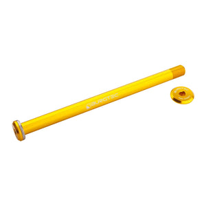 Burgtec Wheel Skewers & Thru-Axles Burgtec Santa Cruz V10 182mm Rear Axle Burgtec Bullion Gold