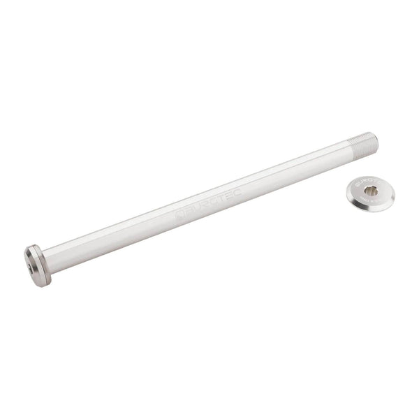 Burgtec Wheel Skewers & Thru-Axles Burgtec Santa Cruz V10 182mm Rear Axle Rhodium Silver
