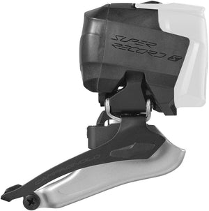 Campagnolo Front Derailleurs and Parts Campagnolo Super Record S Wireless Front Derailleur - 12-Speed Braze-On Battery Sold Separate BLK