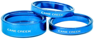 Cane Creek Headset Spacers Cane Creek Interlok Chroma Studio Headset Spacer Kit - (1) 10mm (2) 5mm Blue