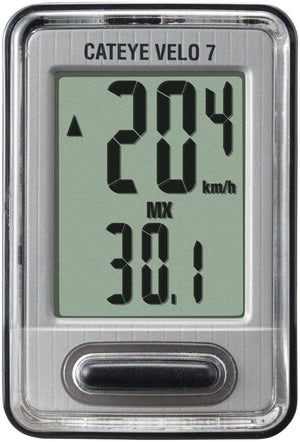 CatEye Bike Computers CatEye Velo 7 Bike Computer - Wired Black