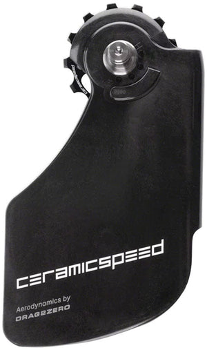 CeramicSpeed Cage Assembly CeramicSpeed OSPW Pulley Wheel Aero System Shimano 9100/9150 8000 SS/8050 SS - Coated Races Alloy Pulley Carbon Cage BLK
