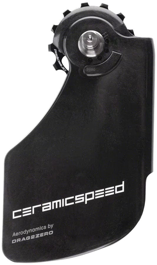 CeramicSpeed Cage Assembly CeramicSpeed OSPW Pulley Wheel Aero System Shimano 9100/9150 8000 SS/8050 SS - Coated Races Alloy Pulley Carbon Cage BLK