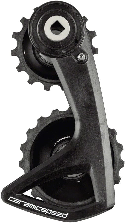 CeramicSpeed Cage Assembly CeramicSpeed OSPW RS Alpha Pulley Wheel System SRAM Red/Force AXS - ALPHA Aluminum Pulley Carbon Cage BLK