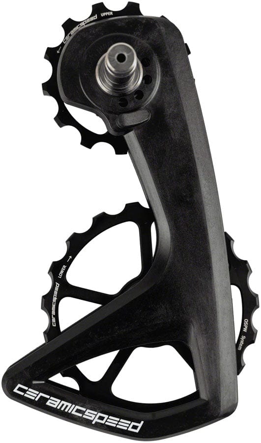 CeramicSpeed Cage Assembly CeramicSpeed OSPW RS Pulley Wheel System Shimano Dura-Ace 9250/Ultegra 8150  - Aluminum Pulley Carbon Cage BLK