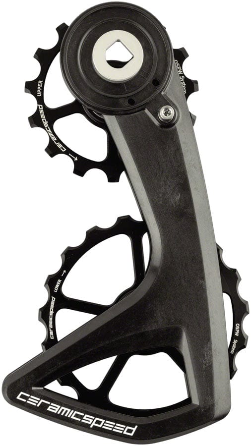 CeramicSpeed Cage Assembly CeramicSpeed OSPW RS Pulley Wheel System SRAM Red/Force AXS - Aluminum Pulley 5 Spoke Carbon Cage BLK