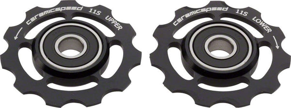 CeramicSpeed Pulley Assembly CeramicSpeed Pulley Wheels for Shimano 11-speed - 11 Tooth Alloy Black