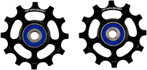 CeramicSpeed Pulley Assembly CeramicSpeed Pulley Wheels Shimano 11-Speed - 12 Tooth Narrow Wide Alloy BLK