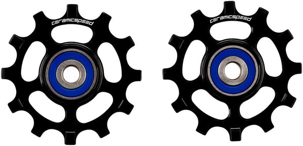 CeramicSpeed Pulley Assembly CeramicSpeed Pulley Wheels Shimano 11-Speed - 12 Tooth Narrow Wide Alloy BLK