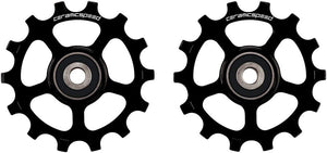 CeramicSpeed Pulley Assembly CeramicSpeed Pulley Wheels Shimano XT/XTR 12-Speed - 14 Tooth Coated Races Alloy BLK