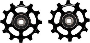 CeramicSpeed Pulley Assembly CeramicSpeed Pulley Wheels SRAM AXS Road 12-Speed - 12 Tooth Coated Races Alloy BLK