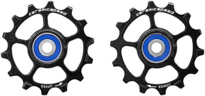 CeramicSpeed Pulley Assembly CeramicSpeed Pulley Wheels SRAM Eagle/AXS 1 x 12 Speed - 14 Tooth Coated Races Alloy BLK