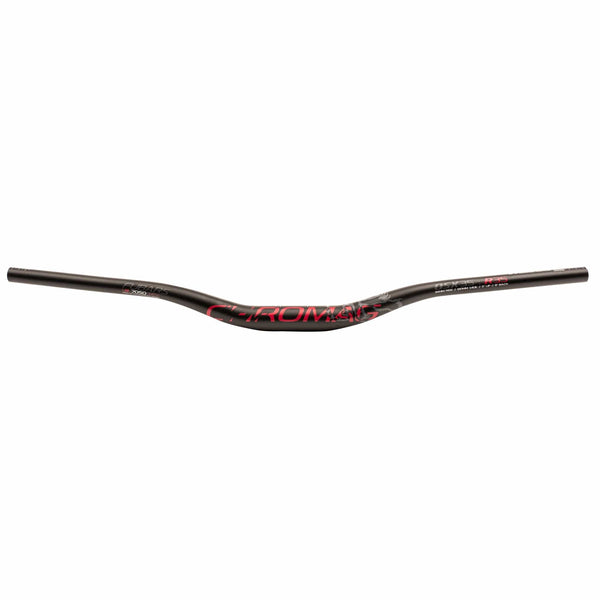 Chromag Flat/Riser Handlebar 25Mm / Black/Red Chromag Fubars OSX 35 Riser Bar
