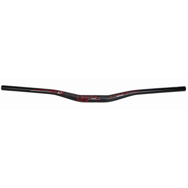 Chromag Flat/Riser Handlebar Black/Red Chromag Fubars OSX Riser Bar (31.8) 25mm/800mm