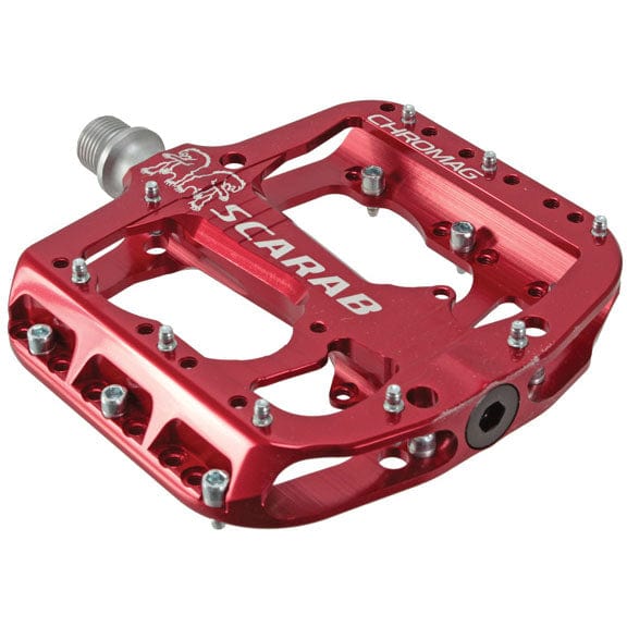 Chromag Pedals Red Chromag Scarab Pedals