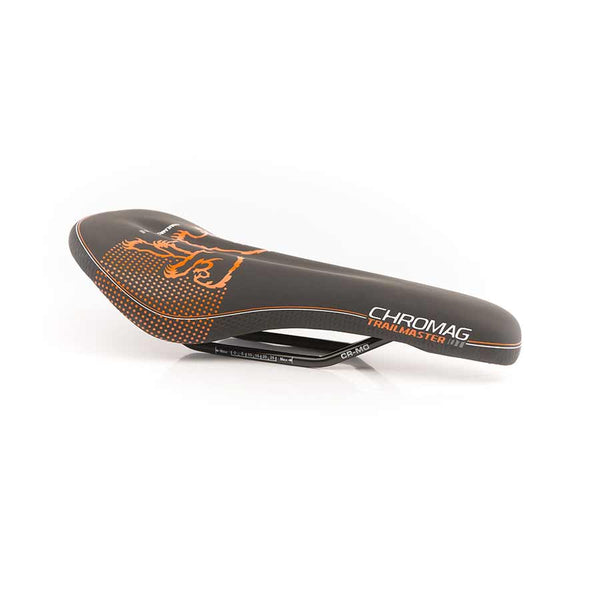 Chromag Saddles Black/Orange / Cr-Mo Chromag Trailmaster DT Saddle 280 x 135mm 305g