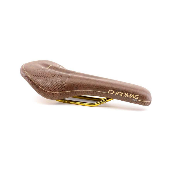 Chromag Saddles Rawhide/Gold Rails / Gold Chromag Trailmaster DT Saddle 280 x 135mm 305g