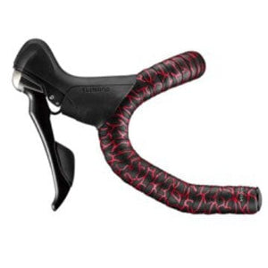 Ciclovation Bar Tape Blk/Flame Red Ciclovation Leather Touch Magma Handlebar Tape
