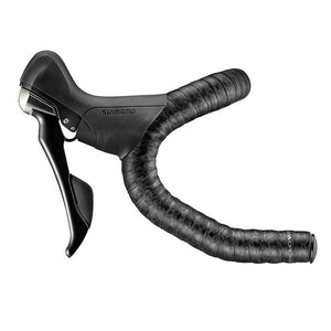 Ciclovation Bar Tape Ciclovation Leather Touch Handlebar Tape Diamond Black w/Blk Plug