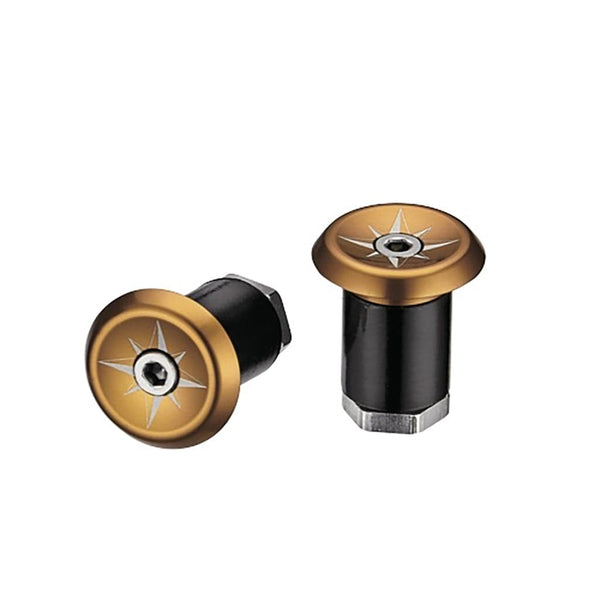 Ciclovation Bars Ends & Plugs Gold Ciclovation Lock-In Power Wave Road Bar End Plugs