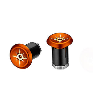 Ciclovation Bars Ends & Plugs Orange Ciclovation Lock-In Power Wave Road Bar End Plugs
