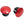 Cinelli Bars Ends & Plugs Milano Red Ano Cinelli Bar End Plugs