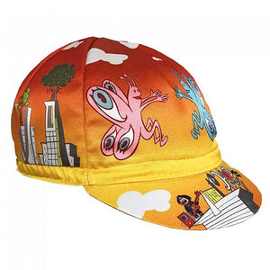 Cinelli Hats and Caps Cinelli Cycling Cap Giacon Art Hope Yellow