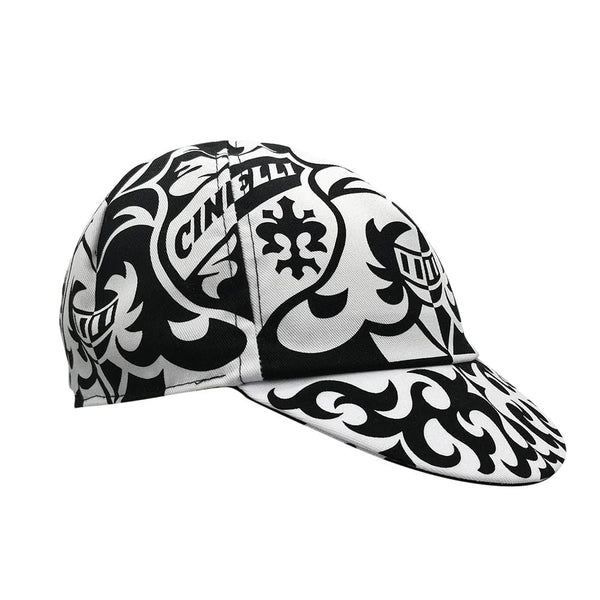 Cinelli Hats and Caps Cinelli Cycling Cap Pastori Art Crest Blk/Wht