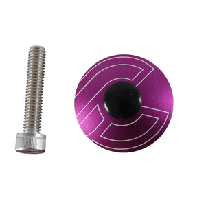 Cinelli Headset Accessories Cinelli Top Cap Kit Cinelli 1-1/8" Alloy Steerers Purple